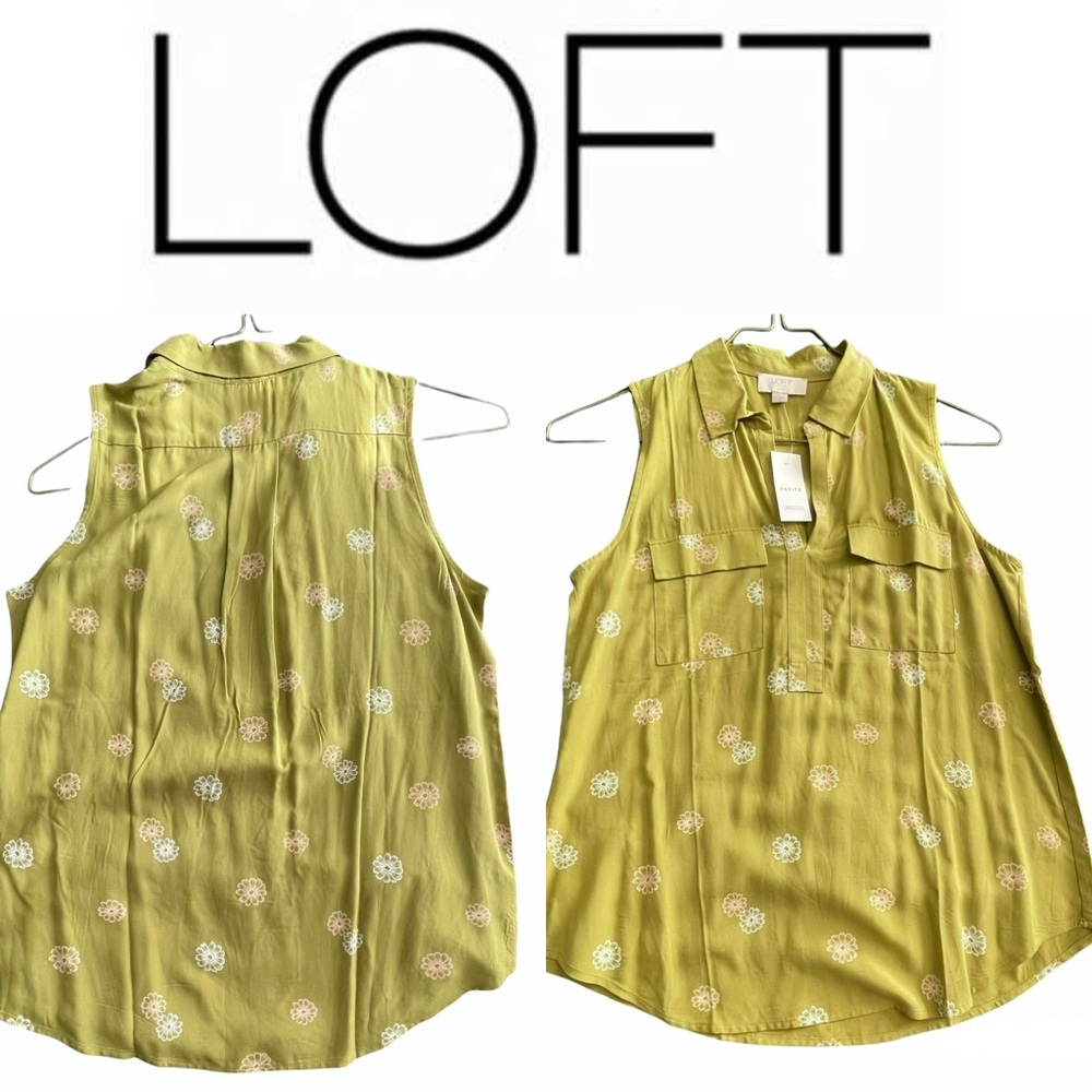 NWT LOFT sleeveless floral top (SP)